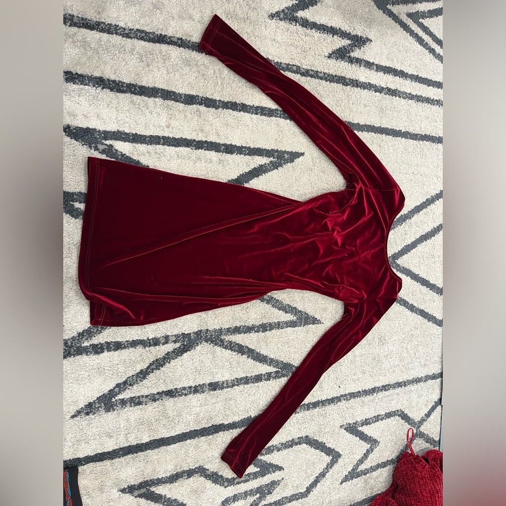 Red cocktail dress